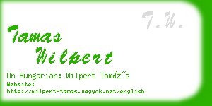 tamas wilpert business card